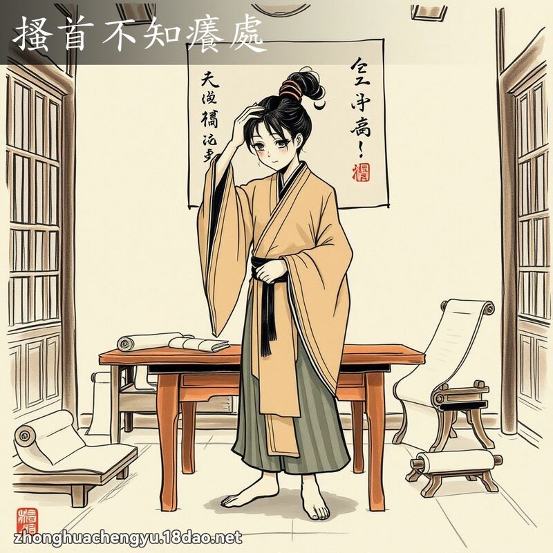 搔首不知癢處 配图