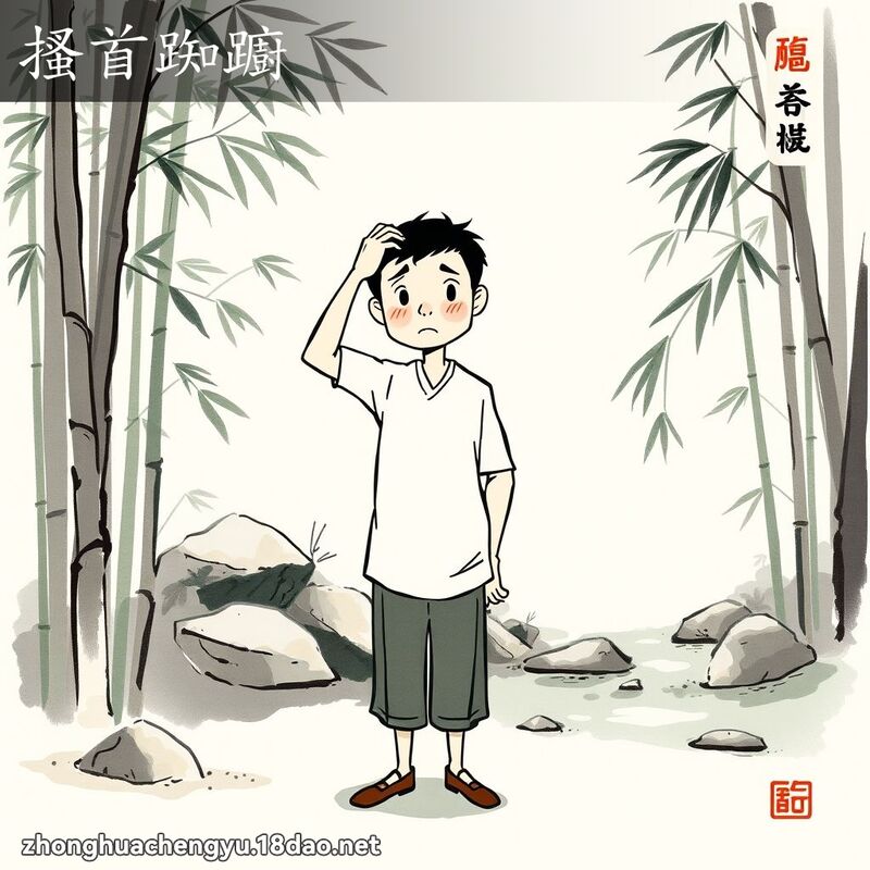 搔首踟躕 配图