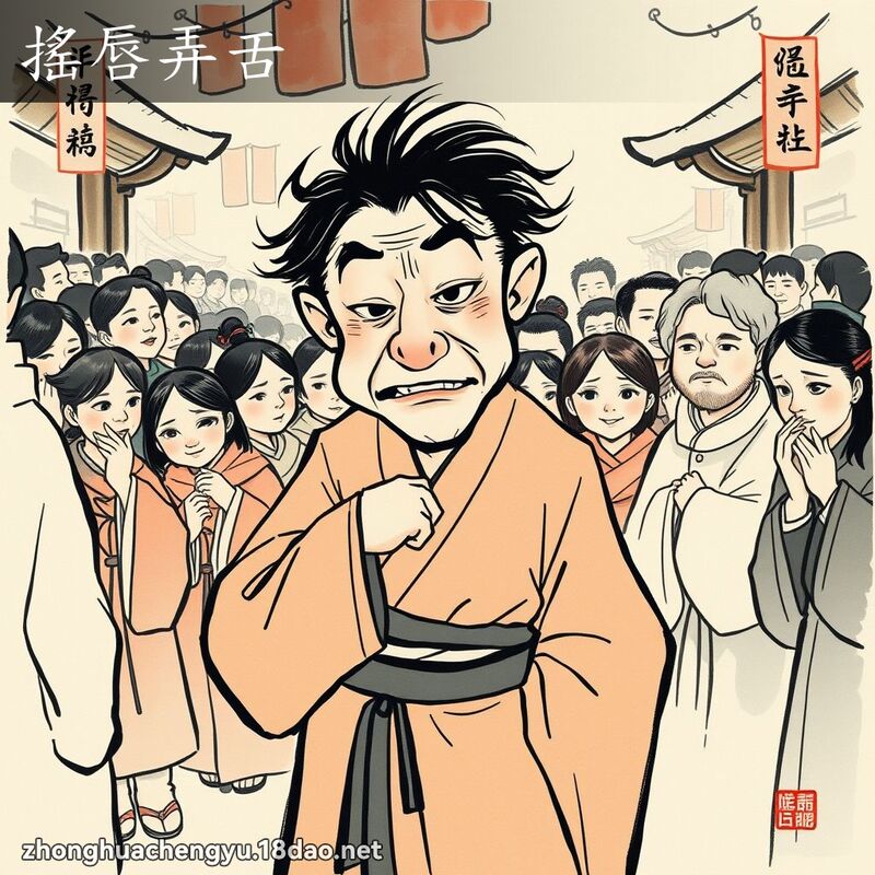 搖唇弄舌 配图