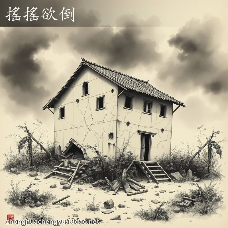 搖搖欲倒 配图