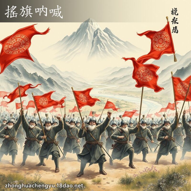 搖旗呐喊 配图