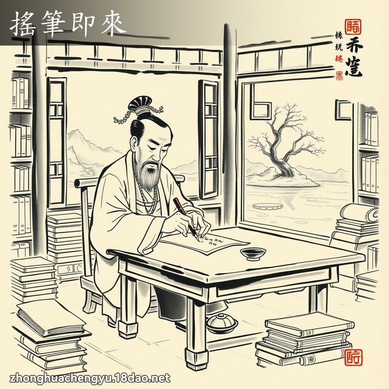搖筆即來 配图
