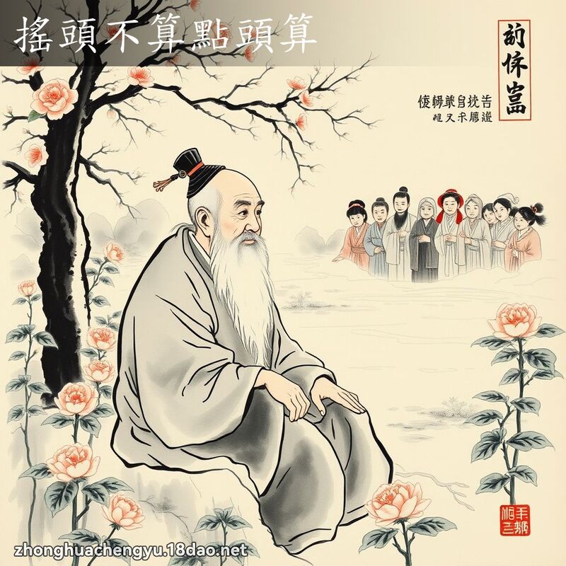搖頭不算點頭算 配图