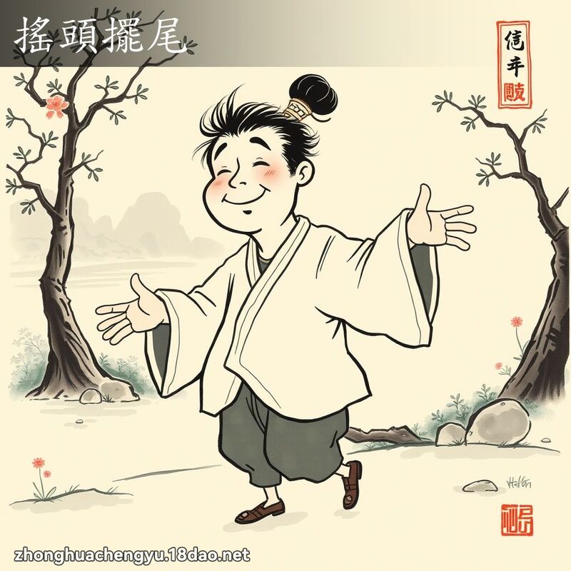 搖頭擺尾 配图