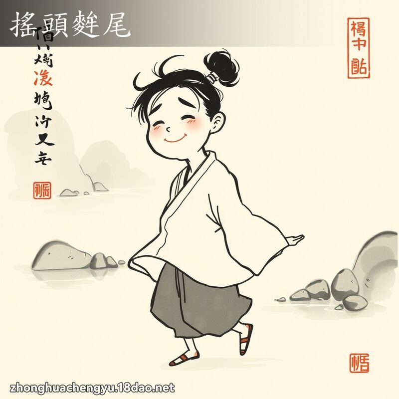 搖頭麰尾 配图