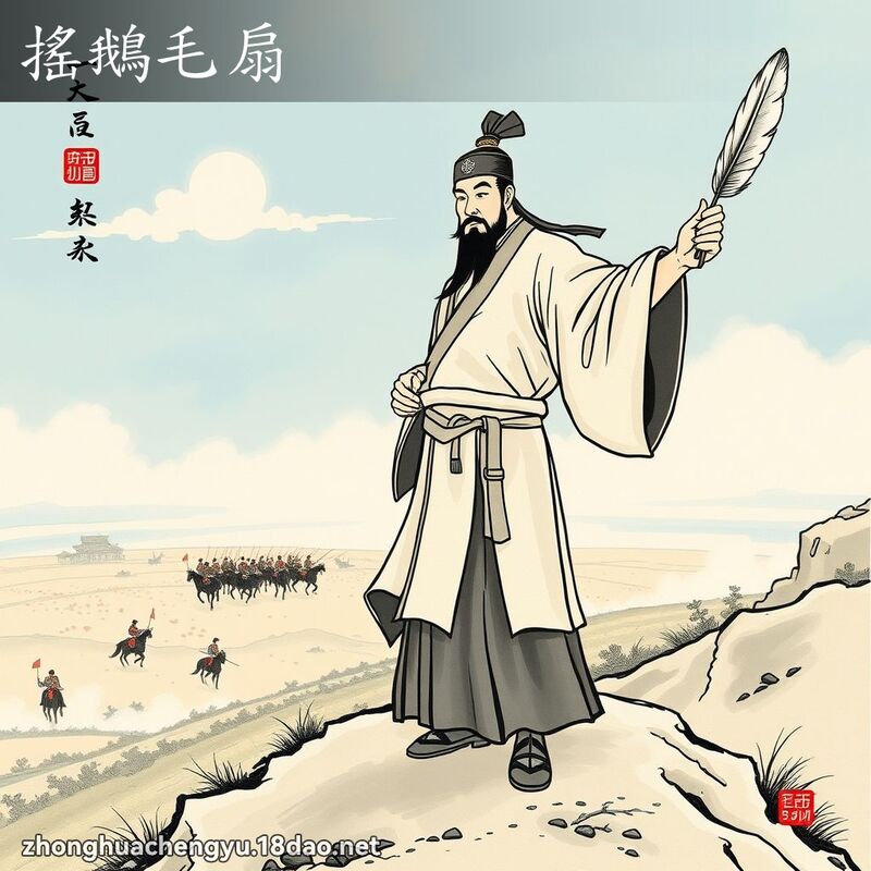 搖鵝毛扇 配图