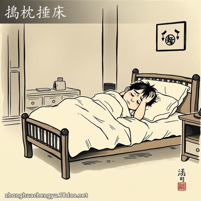 搗枕捶床 配图