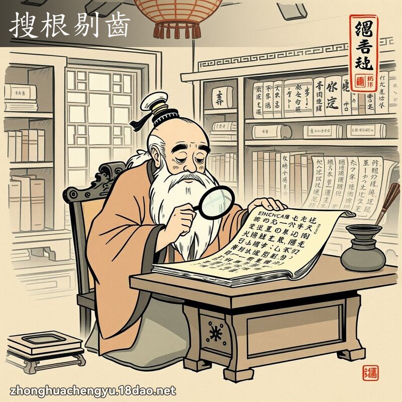 搜根剔齒 配图