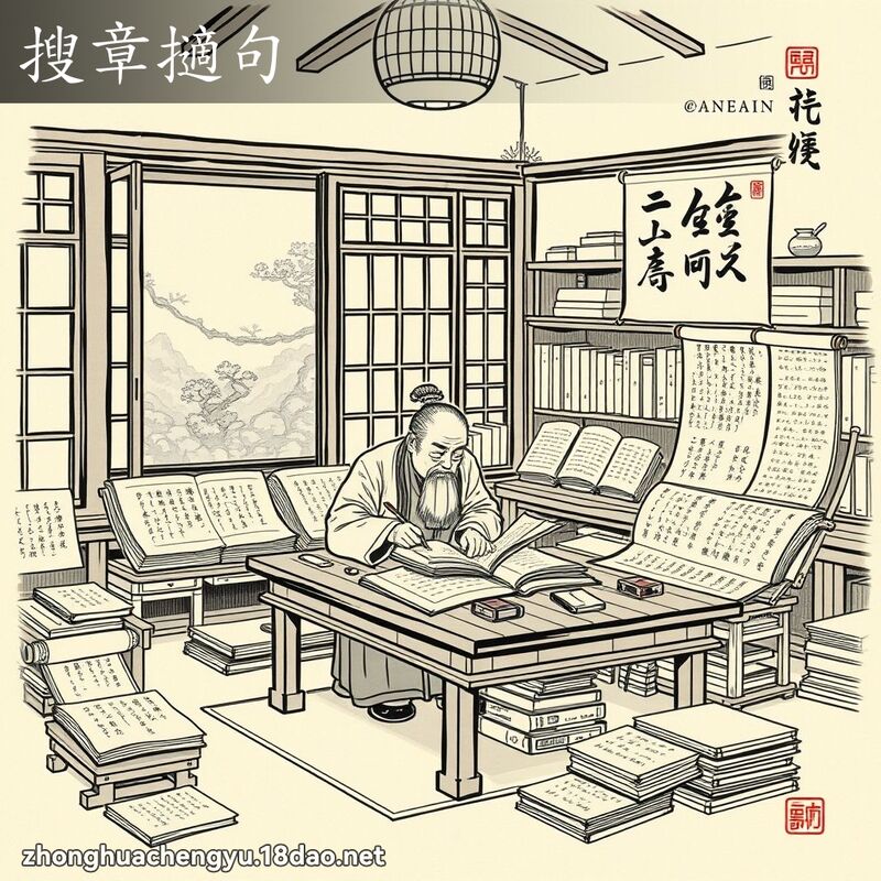 搜章擿句 配图