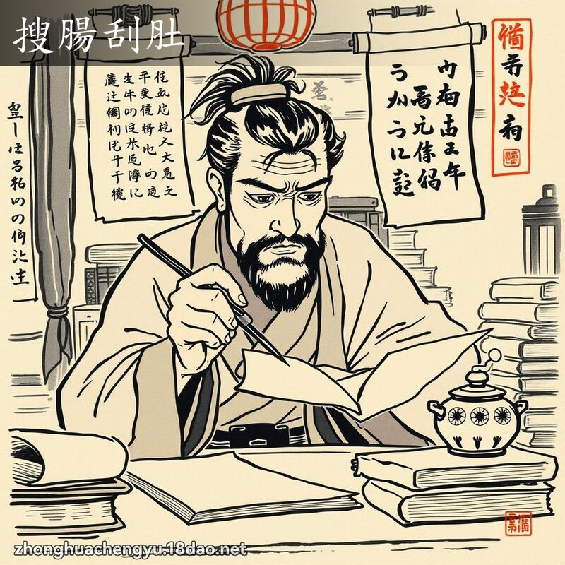 搜腸刮肚 配图
