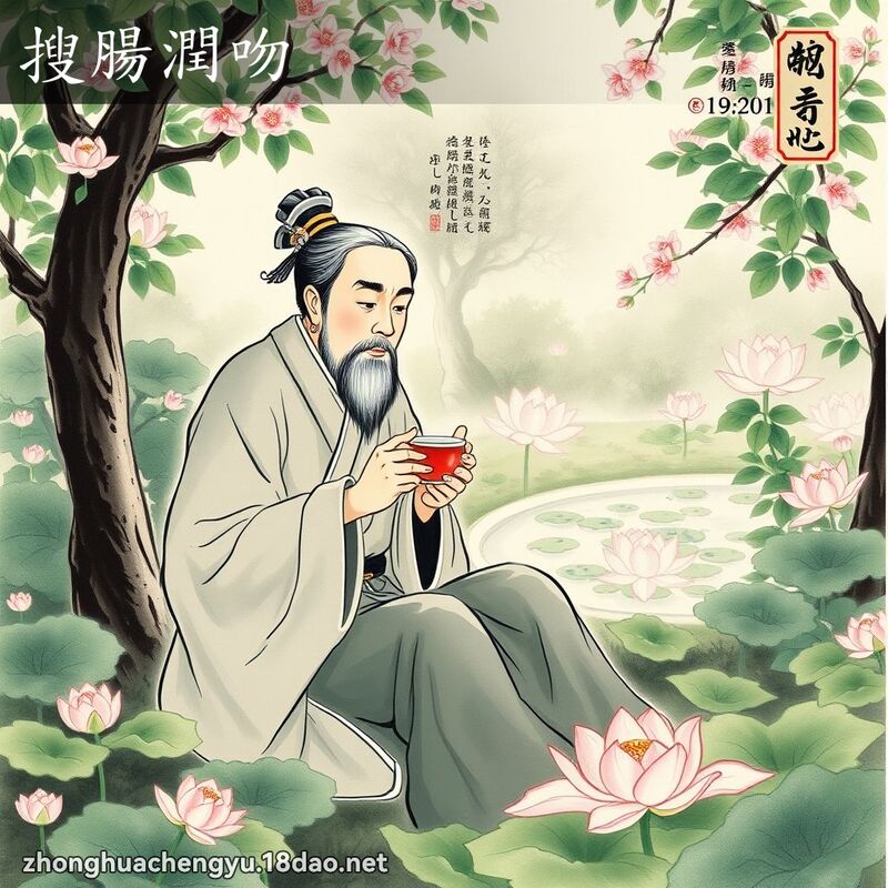 搜腸潤吻 配图