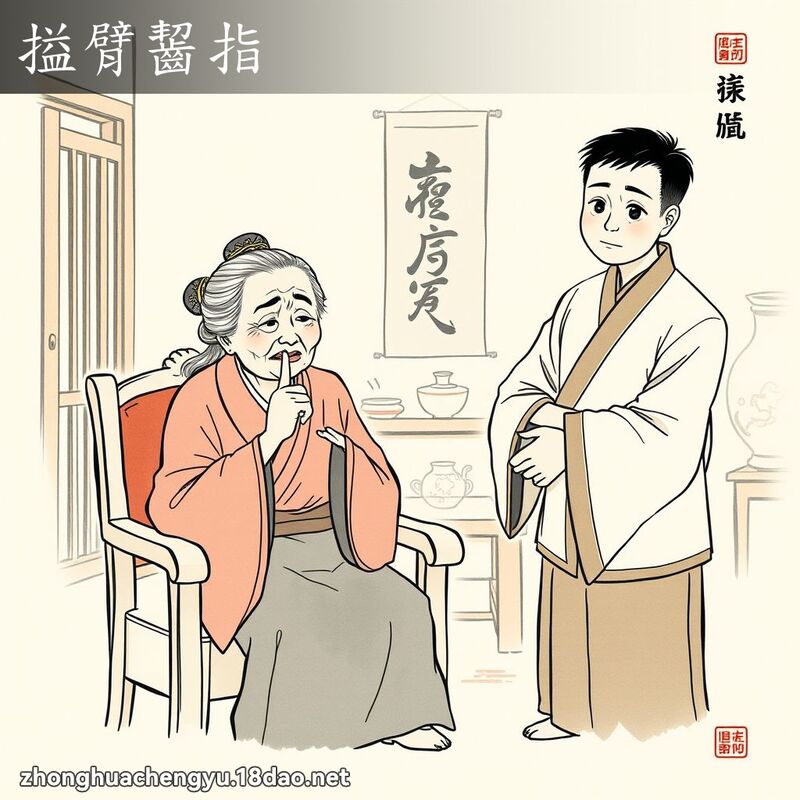 搤臂齧指 配图