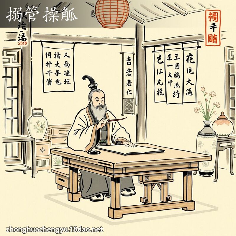 搦管操觚 配图