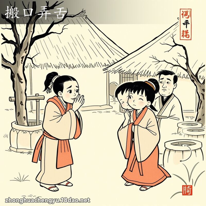 搬口弄舌 配图