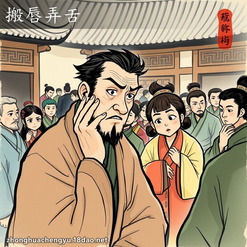 搬唇弄舌 配图
