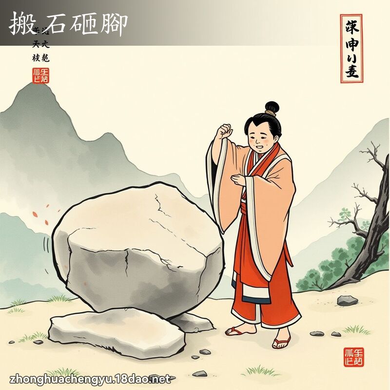 搬石砸腳 配图