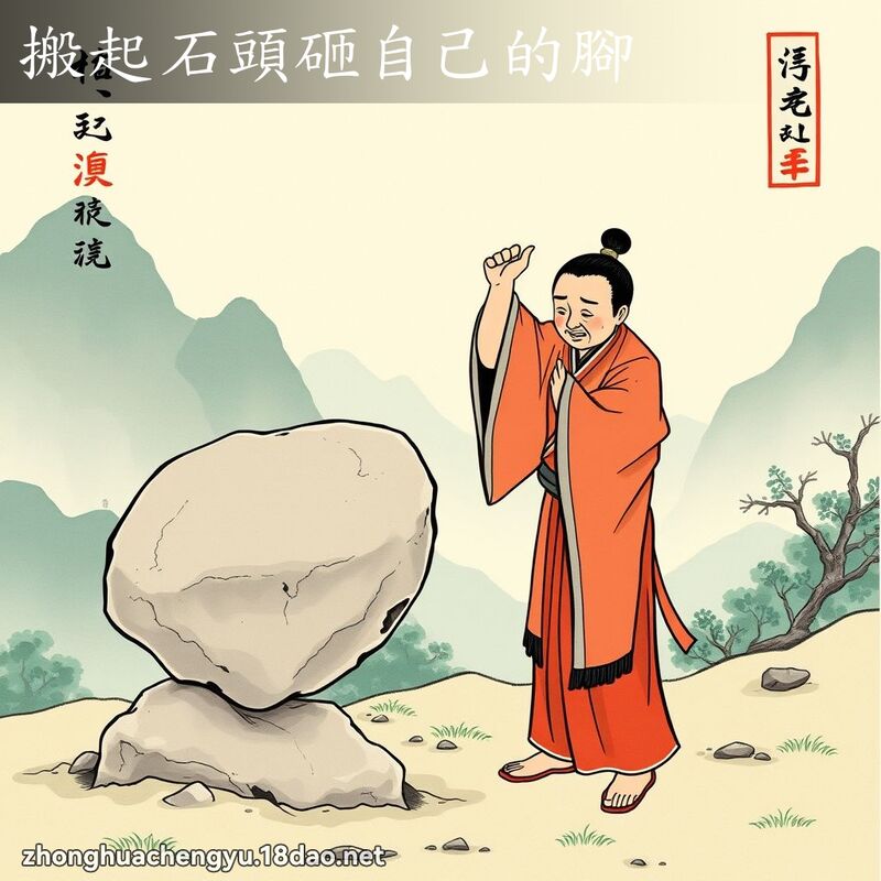 搬起石頭砸自己的腳 配图