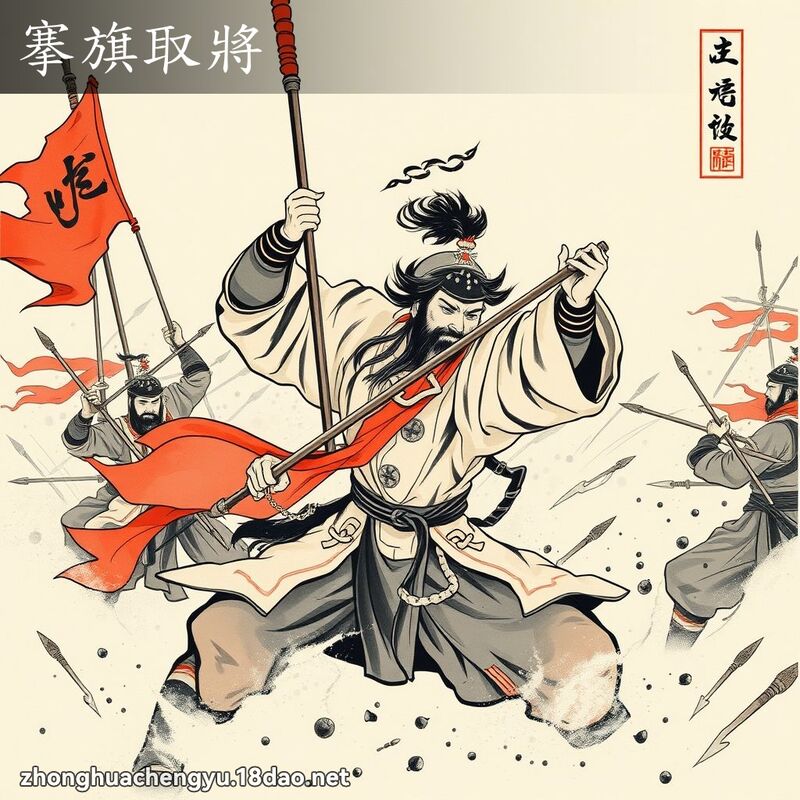 搴旗取將 配图