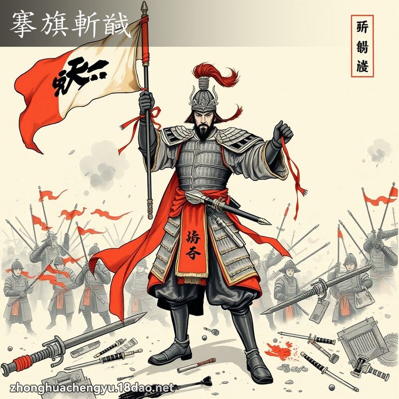 搴旗斬馘 配图