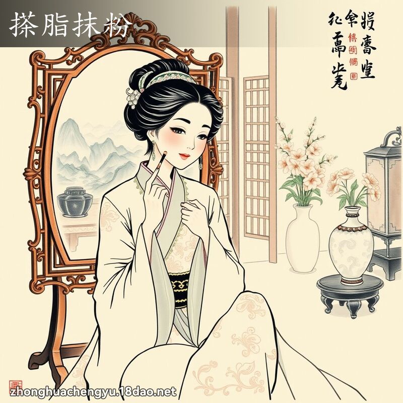 搽脂抹粉 配图