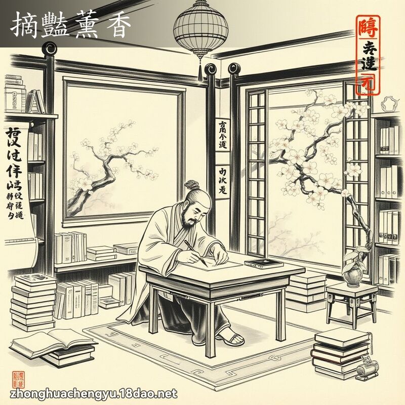 摘豔薰香 配图