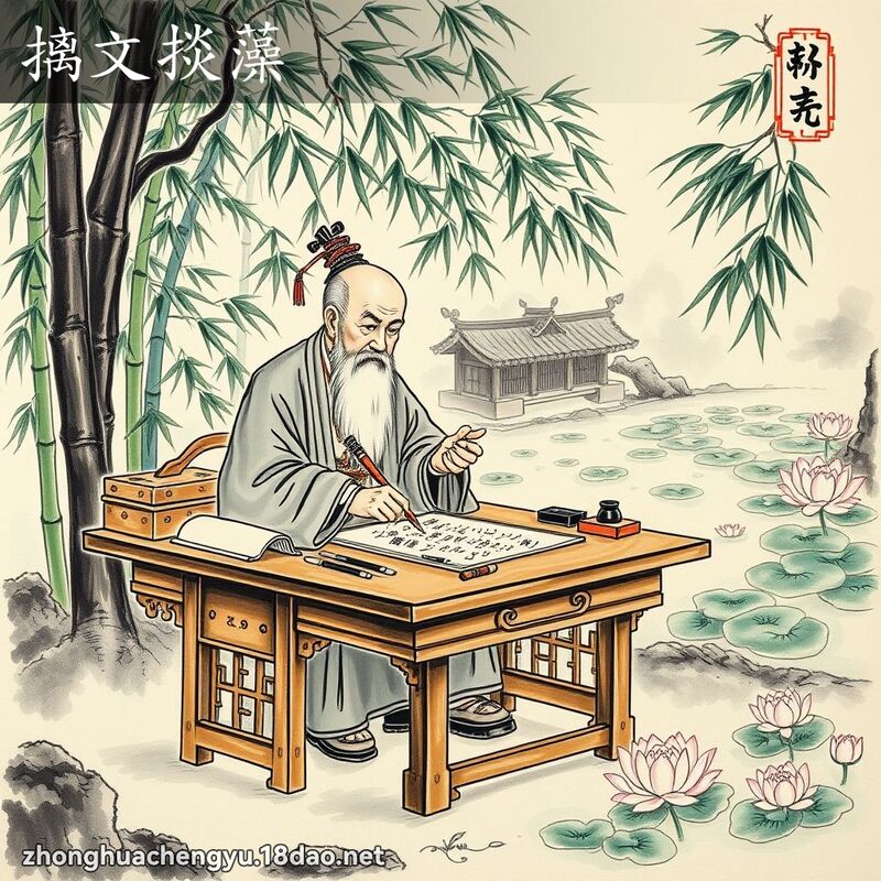 摛文掞藻 配图