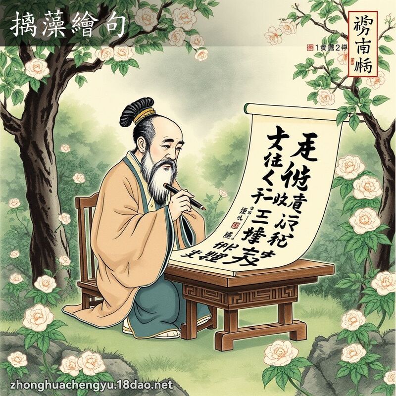 摛藻繪句 配图