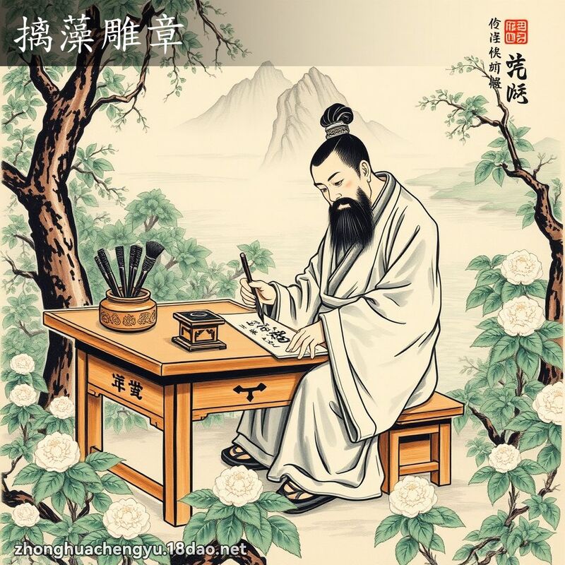 摛藻雕章 配图