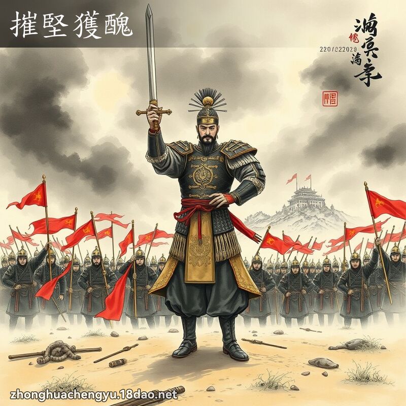 摧堅獲醜 配图