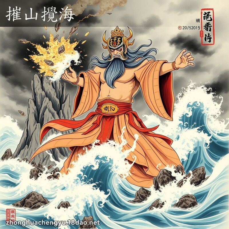 摧山攪海 配图
