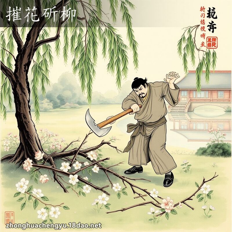 摧花斫柳 配图