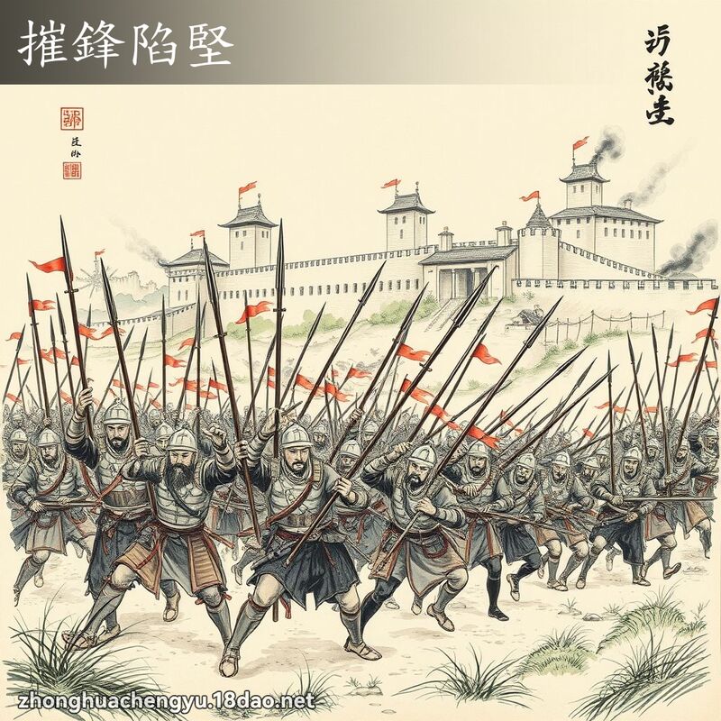 摧鋒陷堅 配图