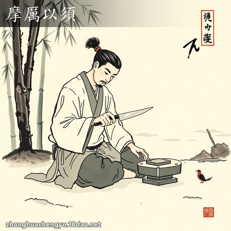摩厲以須 配图