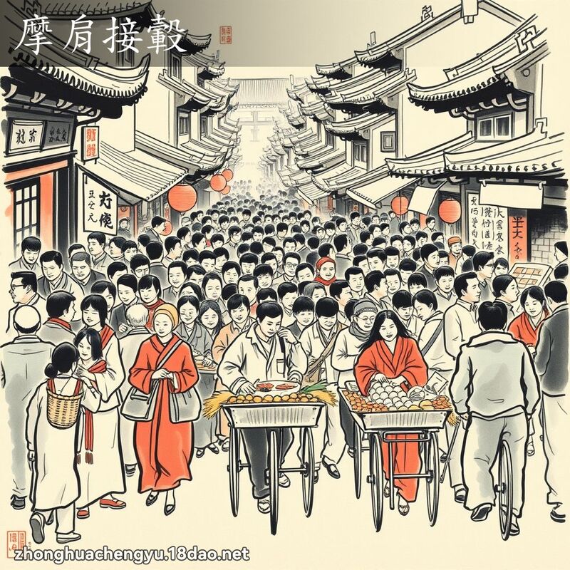 摩肩接轂 配图