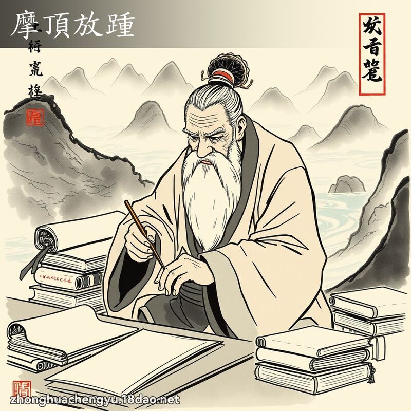 摩頂放踵 配图