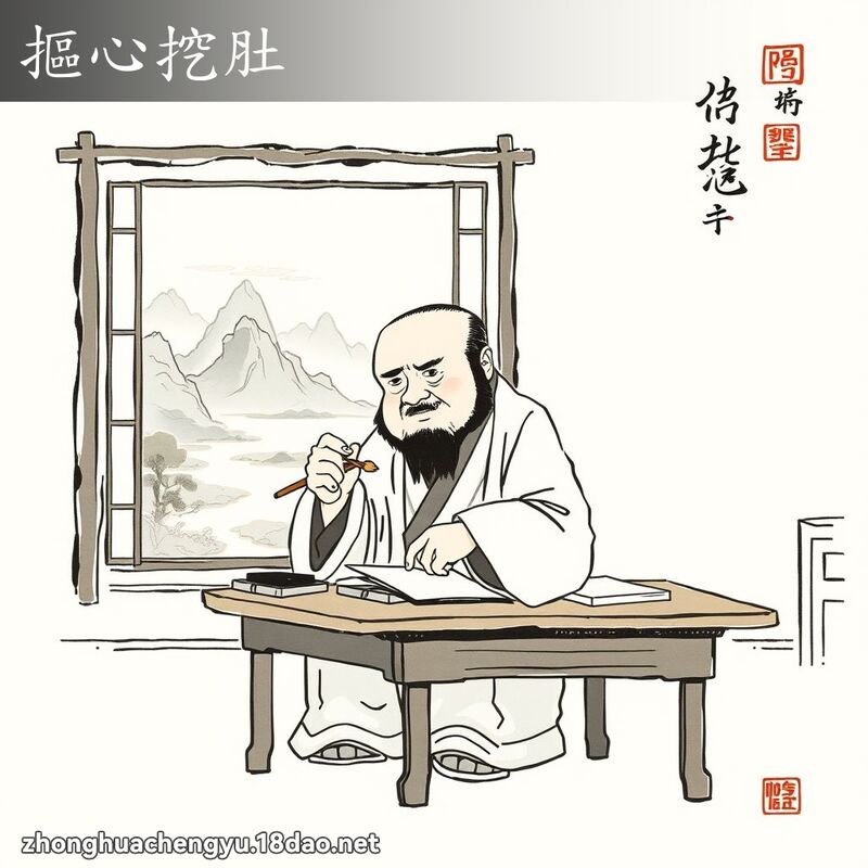 摳心挖肚 配图