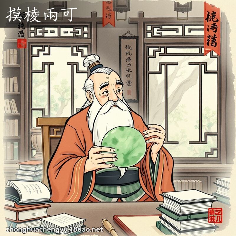 摸棱兩可 配图