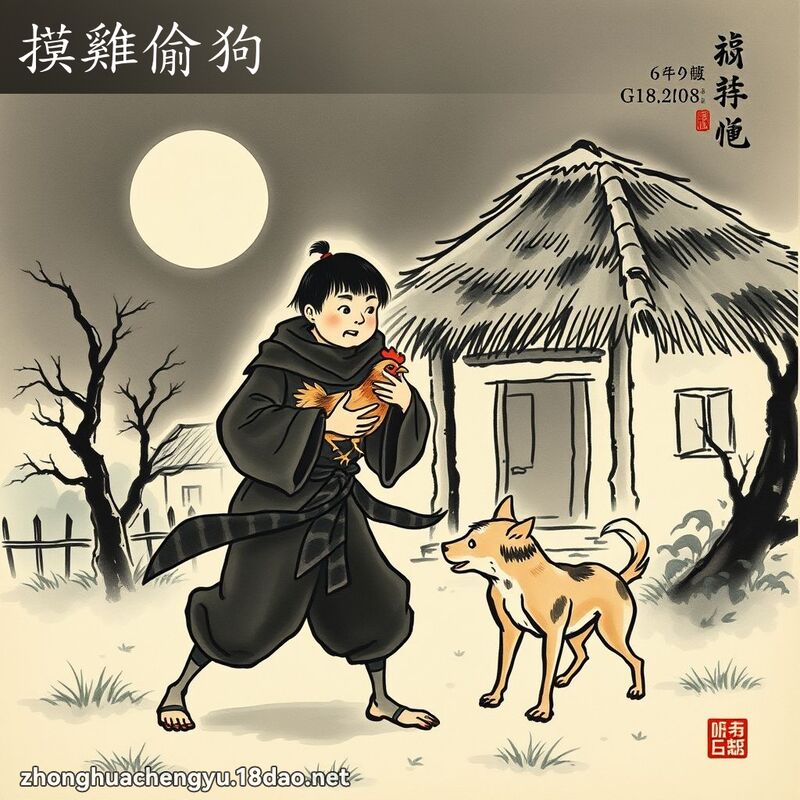 摸雞偷狗 配图