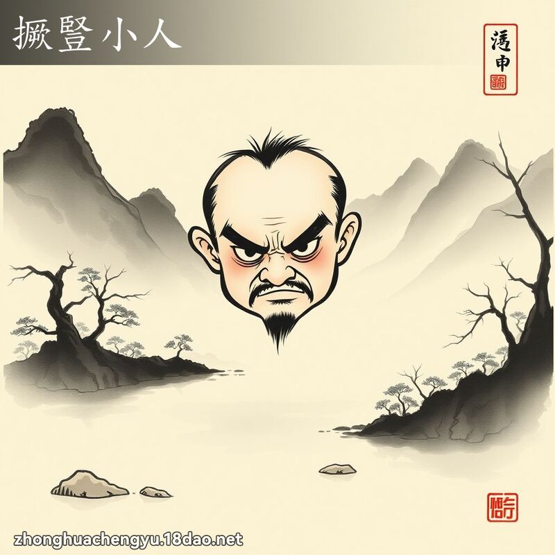 撅豎小人 配图