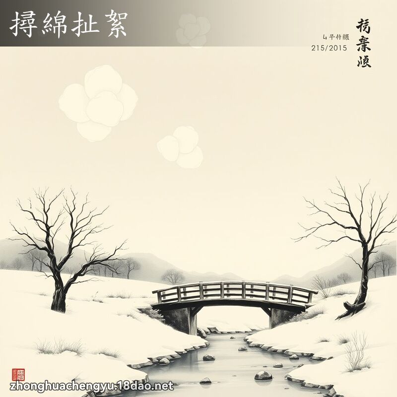 撏綿扯絮 配图