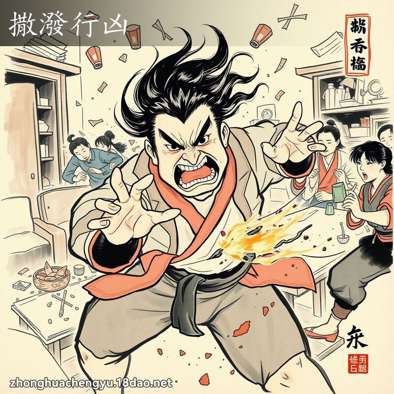 撒潑行凶 配图