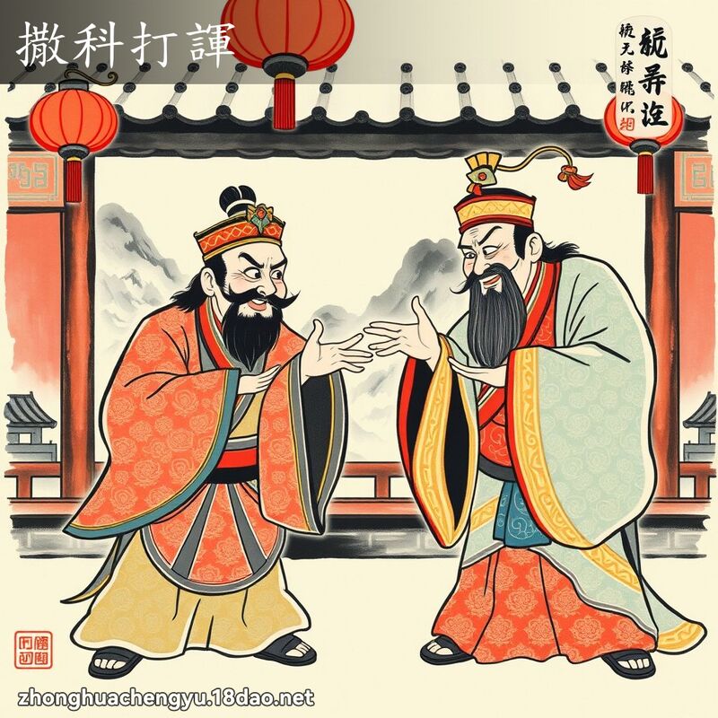 撒科打諢 配图