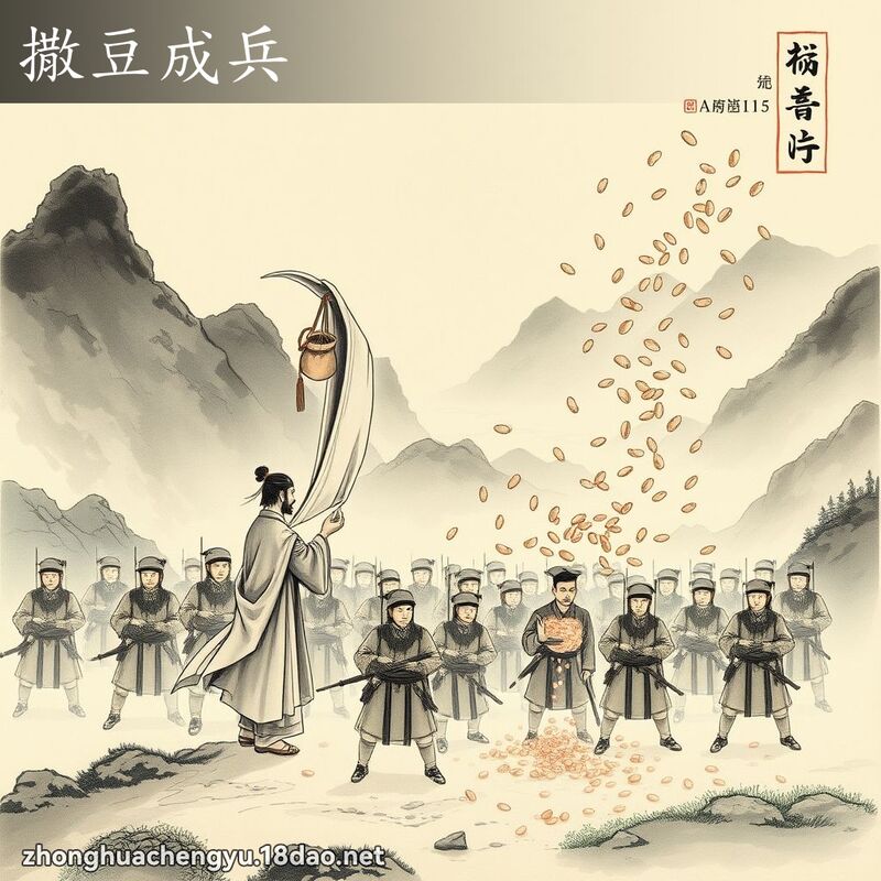 撒豆成兵 配图