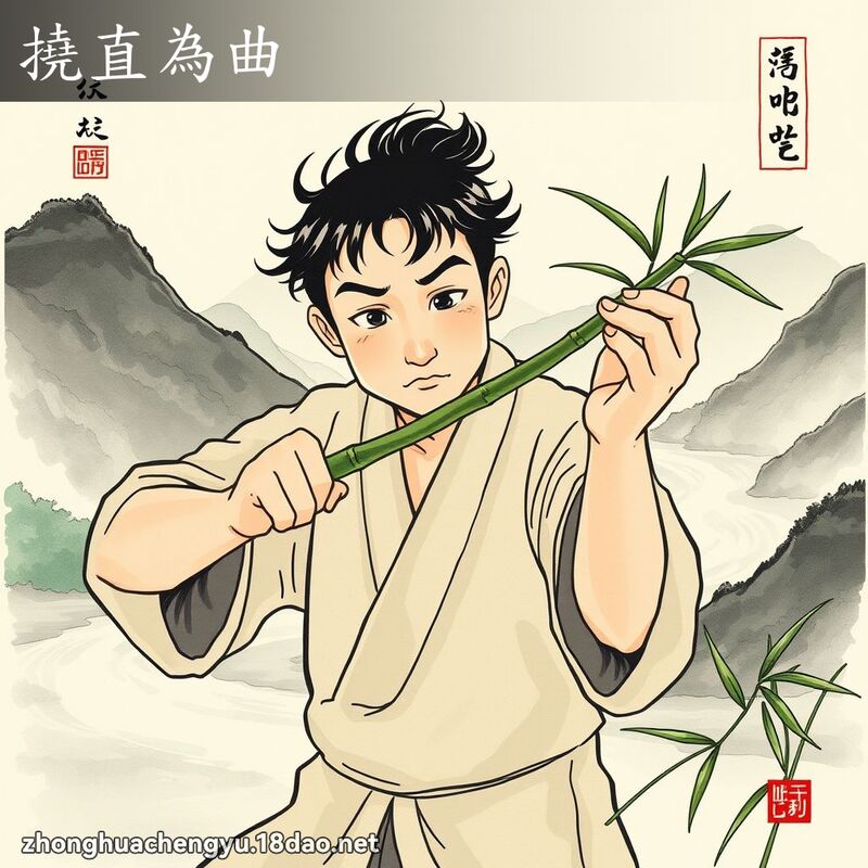 撓直為曲 配图