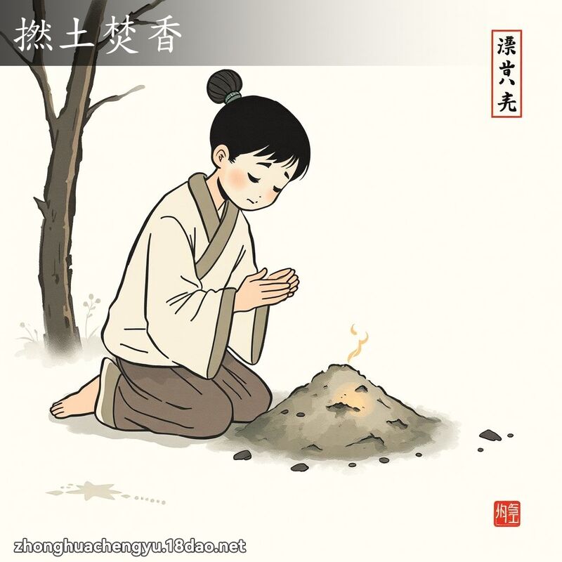 撚土焚香 配图
