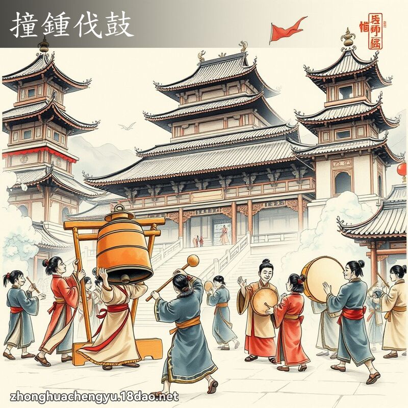 撞鍾伐鼓 配图