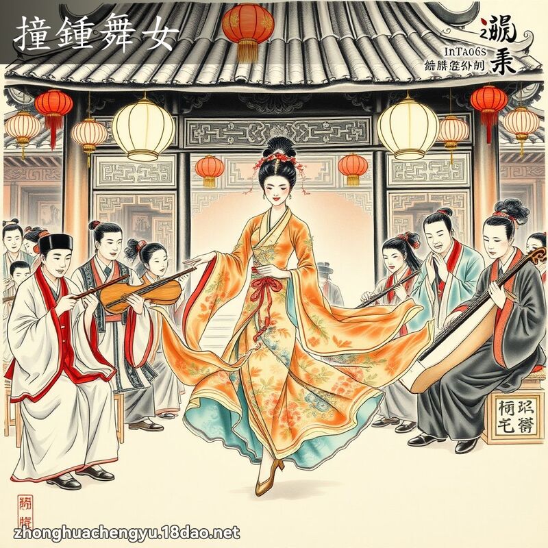 撞鍾舞女 配图