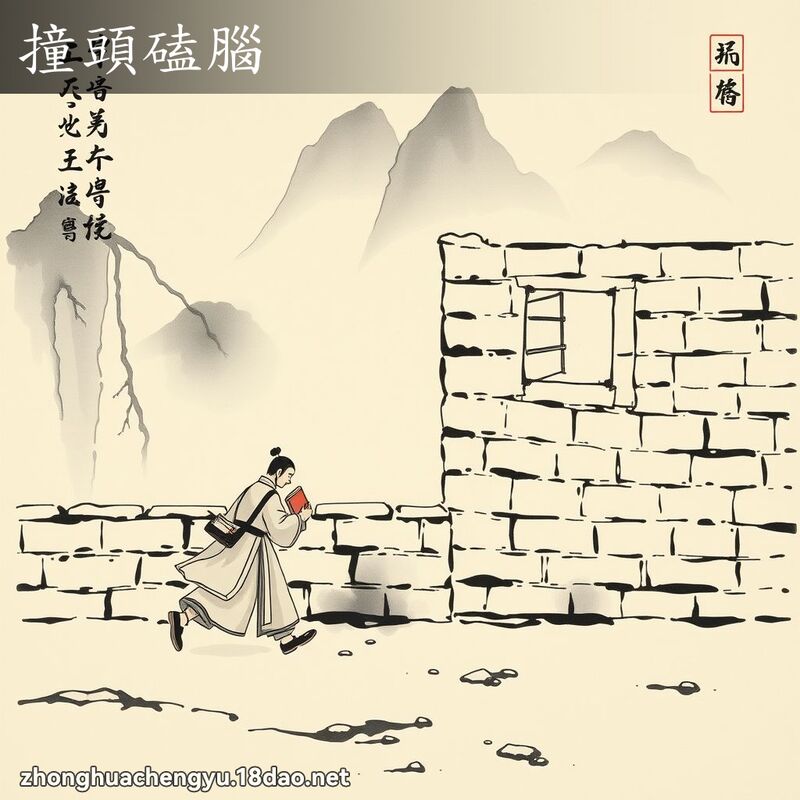 撞頭磕腦 配图