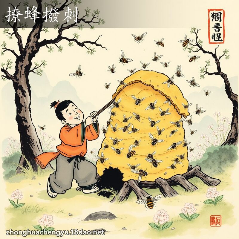 撩蜂撥刺 配图