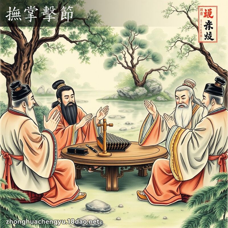 撫掌擊節 配图